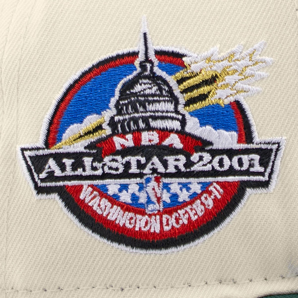 Seattle SuperSonics New Era 2001 All-Star Game Chrome/Green Snapback
