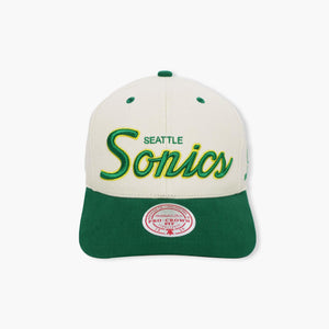 Seattle SuperSonics Specialty Script Cream Pro Crown Hat