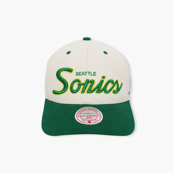 Seattle SuperSonics Specialty Script Cream Pro Crown Hat