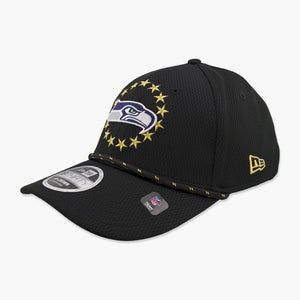 Seattle Seahawks New Era Super Bowl LX 39THIRTY M-Crown Rope FlexFit Hat - Black