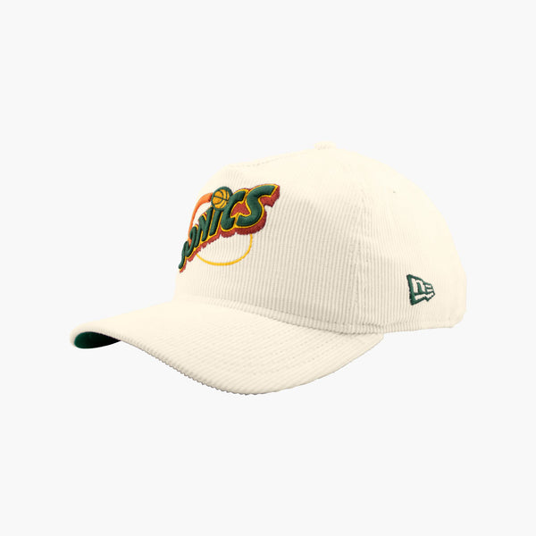Seattle SuperSonics New Era Chrome Wordmark Corduroy "Golfer" Snapback