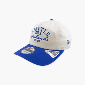 Seattle Seahawks Throwback Stacked Cream Snapback