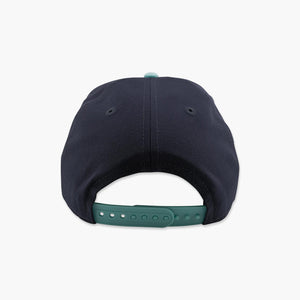 Seattle Kraken Navy & Ice Blue Split Logo A-Frame Snapback