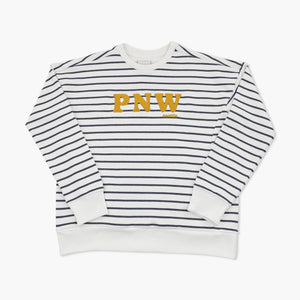 Pacific Northwest Stripe Everlee Womens Crewneck