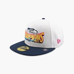 Seattle Seahawks White Super Bowl LX Champions Shining Bright Fitted Hat