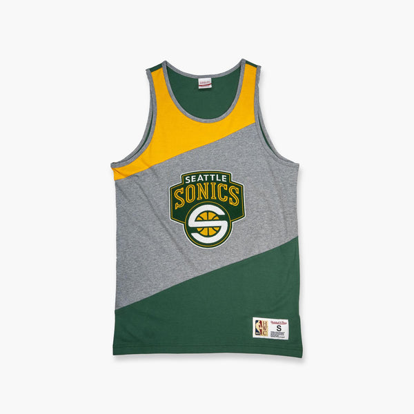 Seattle SuperSonics Color Block Embroidered Tanktop