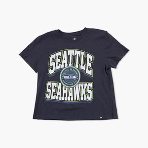 Seattle Seahawks Varsity Stack Women's Crop T-Shirt