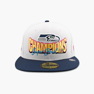 Seattle Seahawks White Super Bowl LX Champions Shining Bright Fitted Hat