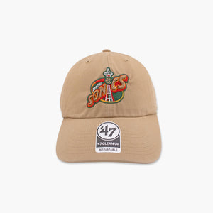 Seattle SuperSonics Khaki Space Needle Clean Up Adjustable Hat