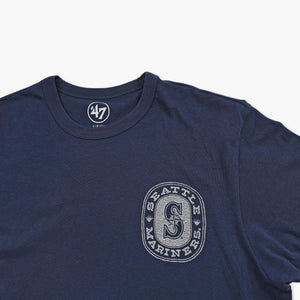 Seattle Mariners Atlas Blue Back Canyon T-Shirt