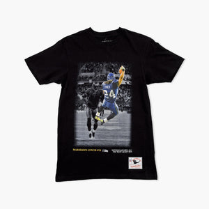 Seattle Seahawks Marshawn Lynch "The Beast Quake" Black T-Shirt
