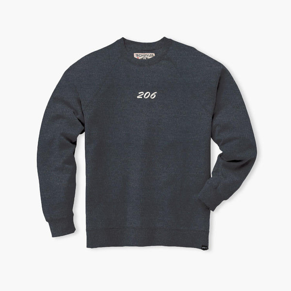 206 Navy Hometown Embroidered Crewneck