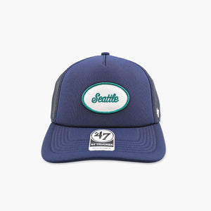 Seattle Mariners Navy Coverall Foam Trucker Hat