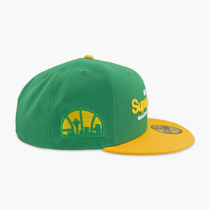 Seattle SuperSonics Green Gold Courtside Fitted Hat