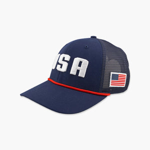 US Soccer Navy Under the Lights Trucker Snapback