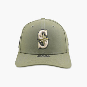Seattle Mariners Armed Forces Day Olive Snapback
