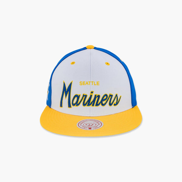 Seattle Mariners Royal/White Script Snapback