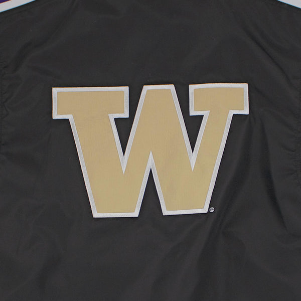 Washington Huskies Starter Black Nylon Jacket