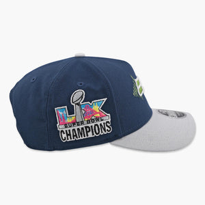 Seattle Seahawks Two-Tone Rivalry Super Bowl LX Champions Side Patch Snapback