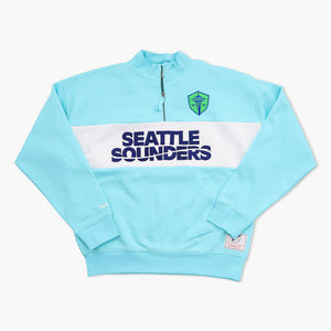 Seattle Sounders Women's Head Coach Aqua 1/4 Zip Jacket