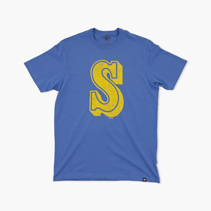 Seattle Mariners Cadet Blue Retro "S" Logo T-Shirt