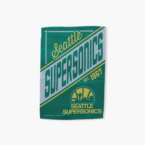 Seattle SuperSonics 12.5"x18" Double-sided Banner