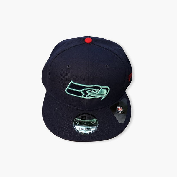 New Era Seahawks Deep Sea Blue / Ice Blue Snapback Hat