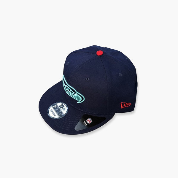 New Era Seahawks Deep Sea Blue / Ice Blue Snapback Hat