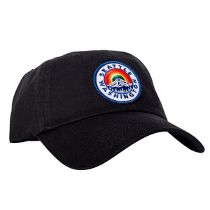 Seattle Mount Rainier Black Dad Hat