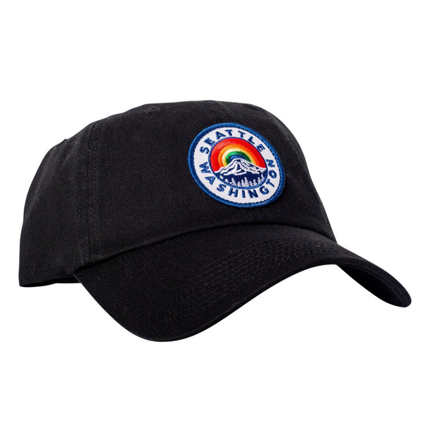 Seattle Mount Rainier Black Dad Hat