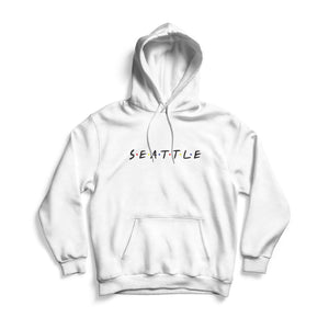 Seattle "Friends" White Hoodie