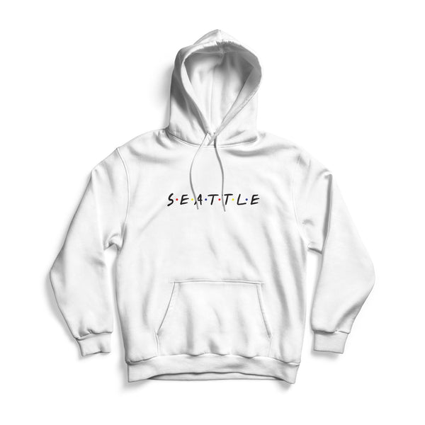 Seattle "Friends" White Hoodie