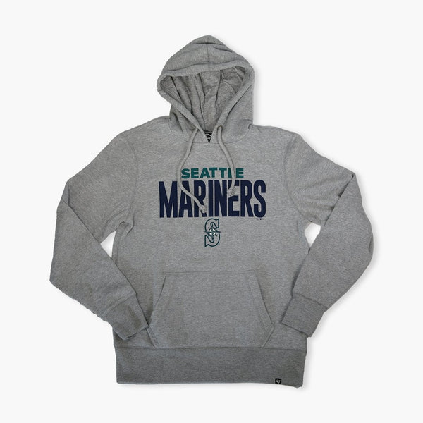 Seattle Mariners Slate Grey Stack Up Headline Hoodie