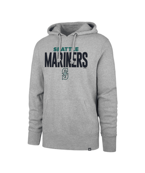 Seattle Mariners Slate Grey Stack Up Headline Hoodie