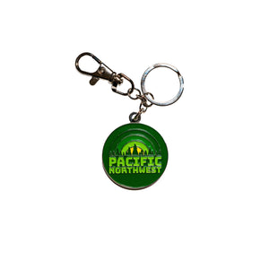 Green Pacific Northwest Keychain