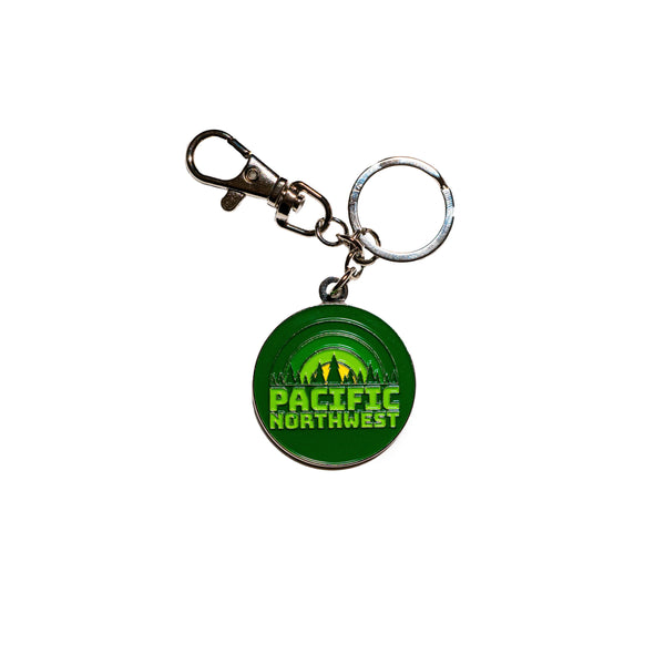 Green Pacific Northwest Keychain