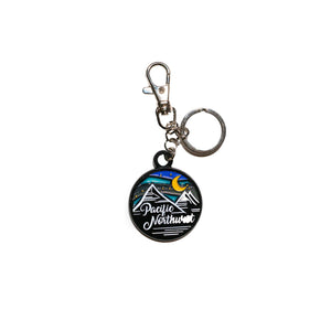 Pacific Northwest Nighttime Keychain