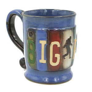 Bigfoot License Plate Pottery Mug