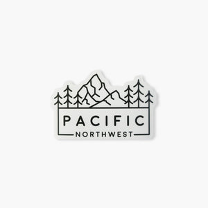 Pacific Northwest Trees & Mountain Sticker