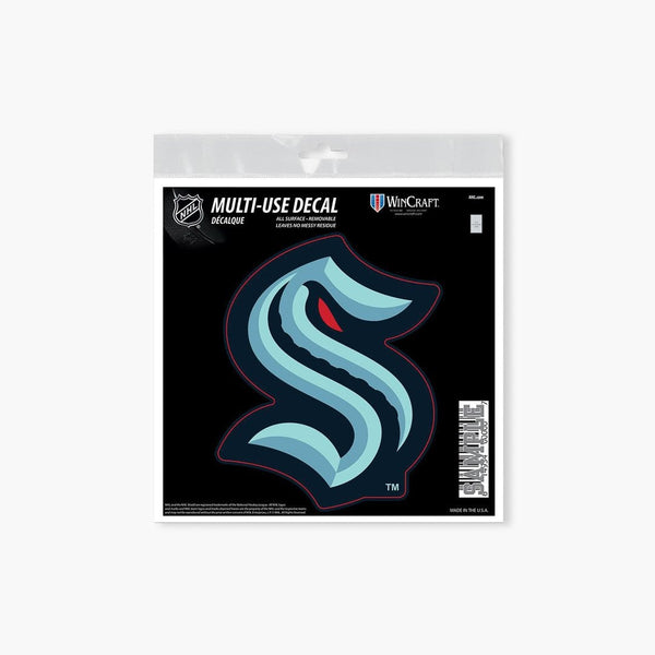 Seattle Kraken Primary Logo 6" x 6" Decal