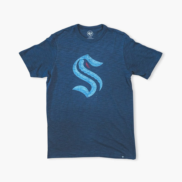 Seattle Kraken Fall Navy Primary Logo Scrum T-Shirt