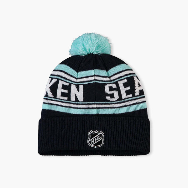 Seattle Kraken Wordmark Jacquard Youth Cuff Knit