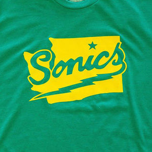 Vintage 1990's Seattle Supersonics Competitor T-Shirt Sz.L