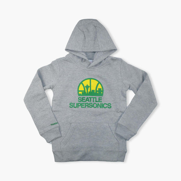 Seattle SuperSonics Grey Skyline Youth Hoodie