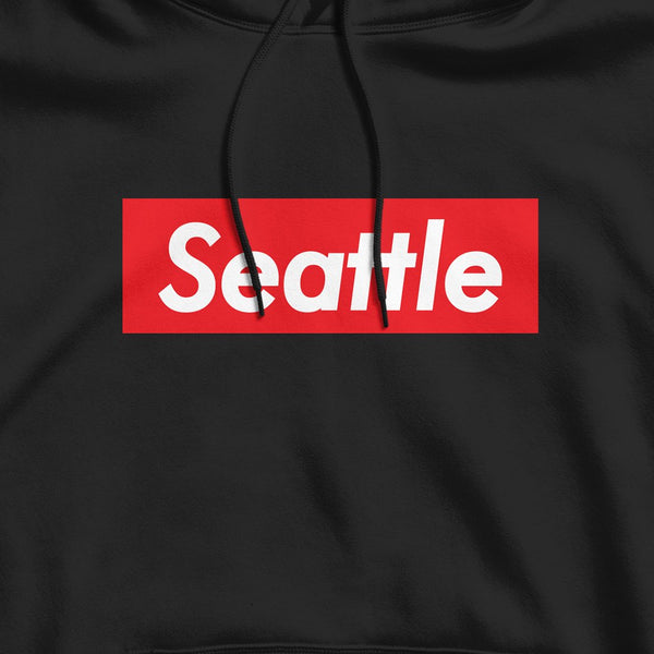 Seattle Supreme Black Hoodie – Simply Seattle