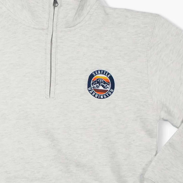 Seattle Oatmeal Heather Big Cotton 1/4 Zip