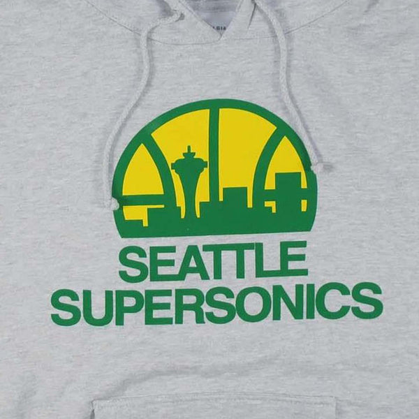 Seattle SuperSonics Grey Skyline Logo Hoodie