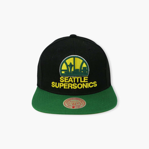 Seattle SuperSonics Black/Green Skyline Snapback