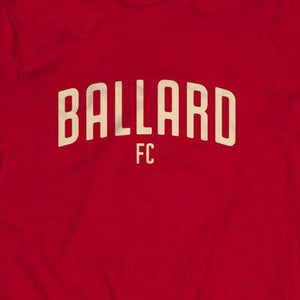 Ballard FC Arched Red T-Shirt