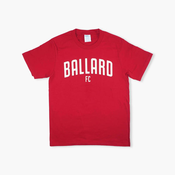 Ballard FC Arched Red Youth T-Shirt
